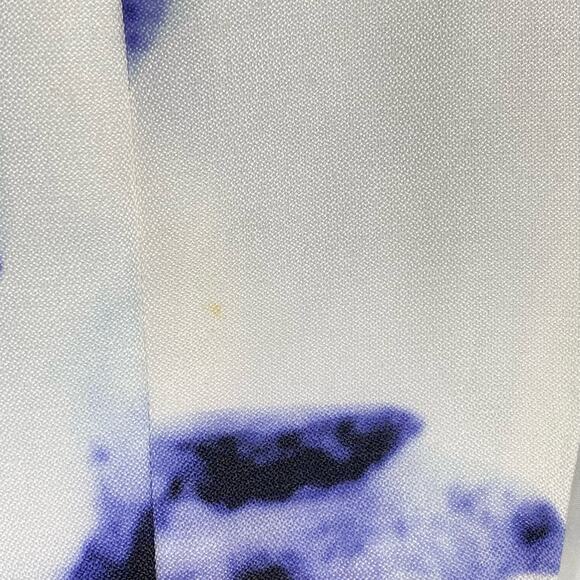 Lulus Dress Seeing Chic Floral Faux Wrap Sleeveless Mini Skater White Blue Sz XS - Picture 9 of 12